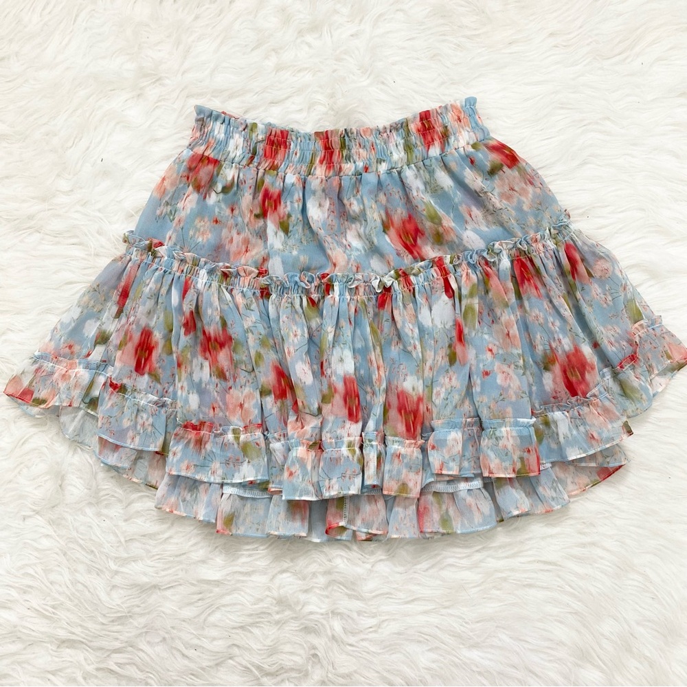 MISA LOS ÁNGELES Floral Print Mini Skirt